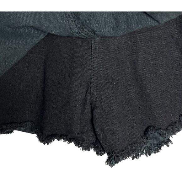 Women's Black Jean Skort/Denim Skort Distressed Women's Plus Size 20 NWT - Picture 6 of 8